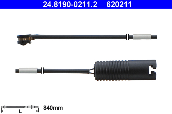 Contatto segnalazione, Usura past. freno/mat. d'attrito - 24.8190-0211.2 ATE
