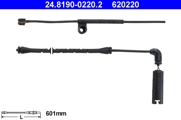 Warning Contact, brake pad wear - 24.8190-0220.2 ATE