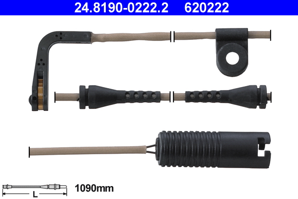 Warning Contact, brake pad wear - 24.8190-0222.2 ATE