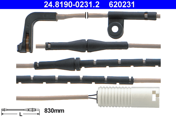 Warning Contact, brake pad wear - 24.8190-0231.2 ATE