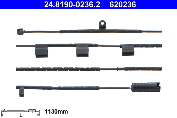 Warning Contact, brake pad wear - 24.8190-0236.2 ATE