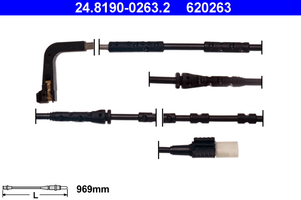 Contatto segnalazione, Usura past. freno/mat. d'attrito - 24.8190-0263.2 ATE