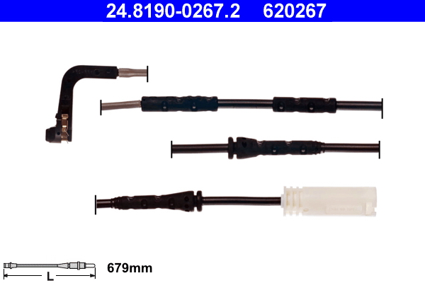 Contatto segnalazione, Usura past. freno/mat. d'attrito - 24.8190-0267.2 ATE