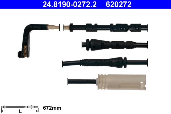 Contatto segnalazione, Usura past. freno/mat. d'attrito - 24.8190-0272.2 ATE
