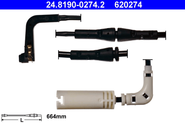 Warning Contact, brake pad wear - 24.8190-0274.2 ATE
