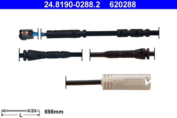Warning Contact, brake pad wear - 24.8190-0288.2 ATE