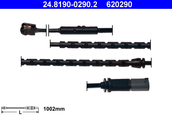 Contatto segnalazione, Usura past. freno/mat. d'attrito - 24.8190-0290.2 ATE