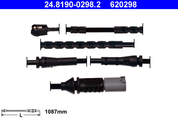 Warning Contact, brake pad wear - 24.8190-0298.2 ATE