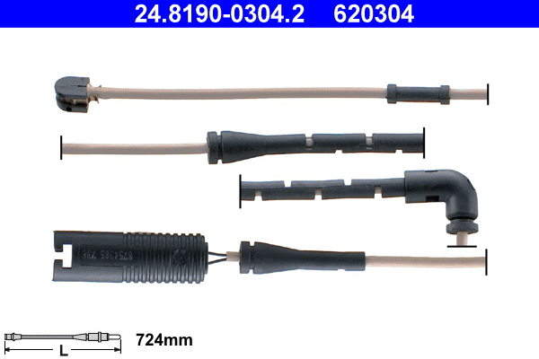 Contatto segnalazione, Usura past. freno/mat. d'attrito - 24.8190-0304.2 ATE