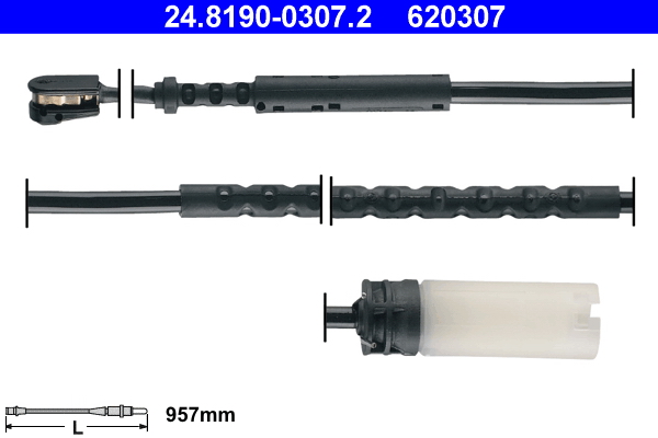 Warning Contact, brake pad wear - 24.8190-0307.2 ATE