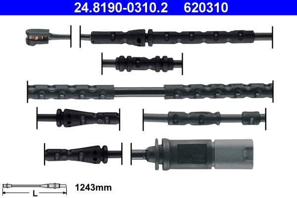Warning Contact, brake pad wear - 24.8190-0310.2 ATE