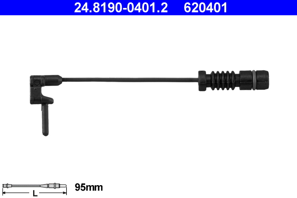 Warning Contact, brake pad wear - 24.8190-0401.2 ATE