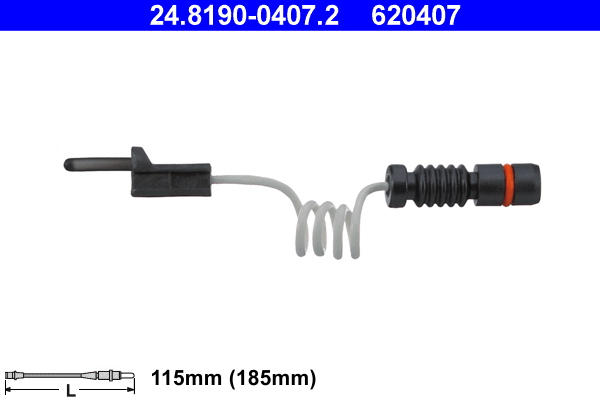 Warning Contact, brake pad wear - 24.8190-0407.2 ATE