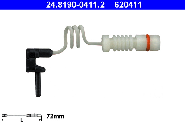 Contatto segnalazione, Usura past. freno/mat. d'attrito - 24.8190-0411.2 ATE