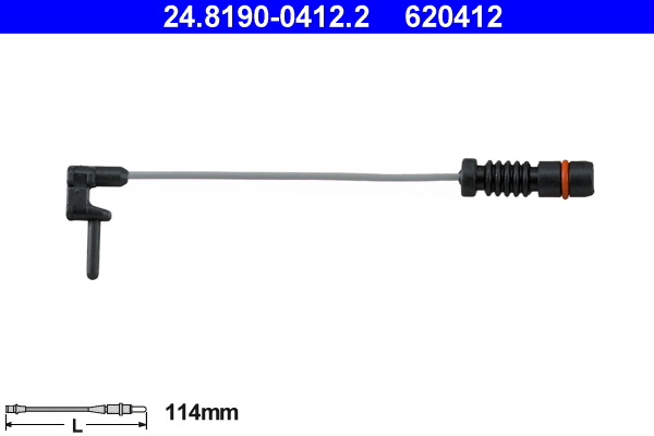 Contatto segnalazione, Usura past. freno/mat. d'attrito - 24.8190-0412.2 ATE