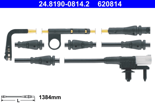 Warning Contact, brake pad wear - 24.8190-0814.2 ATE