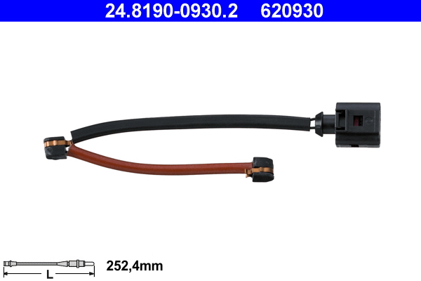 Warning Contact, brake pad wear - 24.8190-0930.2 ATE