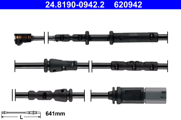 Warning Contact, brake pad wear - 24.8190-0942.2 ATE