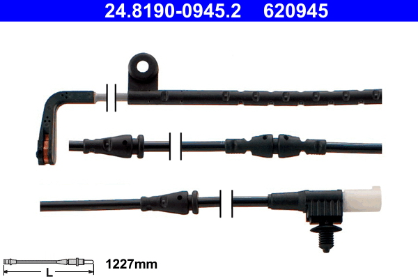 Warning Contact, brake pad wear - 24.8190-0945.2 ATE
