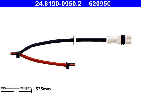 Contatto segnalazione, Usura past. freno/mat. d'attrito - 24.8190-0950.2 ATE