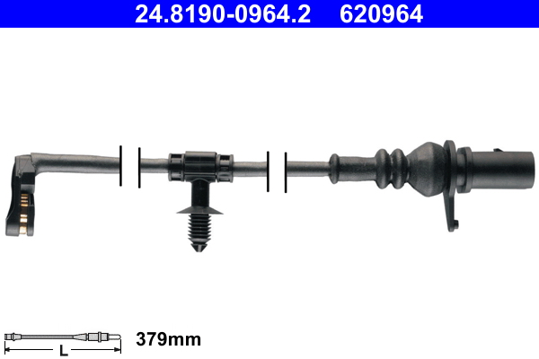 Warning Contact, brake pad wear - 24.8190-0964.2 ATE