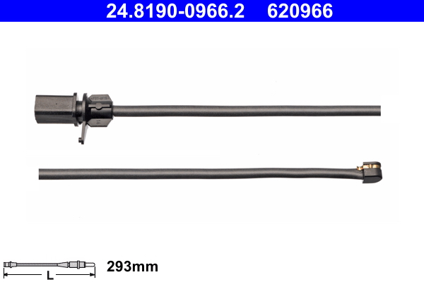 Warning Contact, brake pad wear - 24.8190-0966.2 ATE