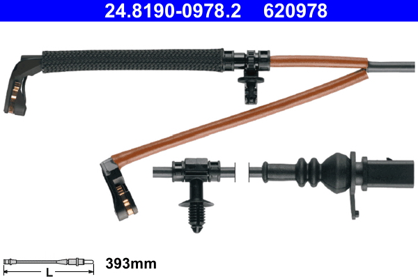 Warning Contact, brake pad wear - 24.8190-0978.2 ATE