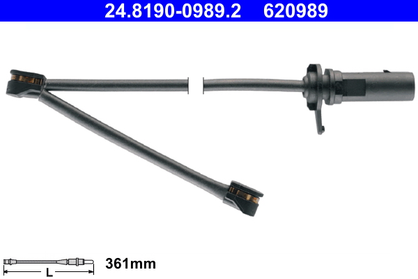 Contatto segnalazione, Usura past. freno/mat. d'attrito - 24.8190-0989.2 ATE