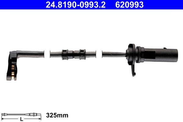 Contatto segnalazione, Usura past. freno/mat. d'attrito - 24.8190-0993.2 ATE