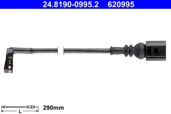 Warning Contact, brake pad wear - 24.8190-0995.2 ATE