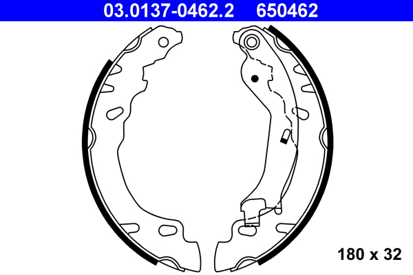 Bremsbackensatz - 03.0137-0462.2 ATE