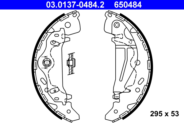 Brake Shoe Set - 03.0137-0484.2 ATE