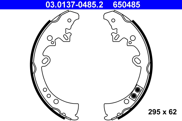 Bremsbackensatz - 03.0137-0485.2 ATE