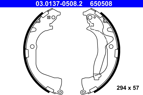 Bremsbackensatz - 03.0137-0508.2 ATE
