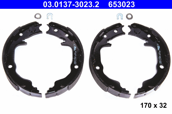 Brake Shoe Set, parking brake - 03.0137-3023.2 ATE