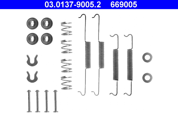 Accessory Kit, brake shoes - 03.0137-9005.2 ATE