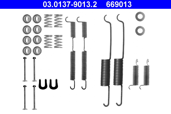 Accessory Kit, brake shoes - 03.0137-9013.2 ATE