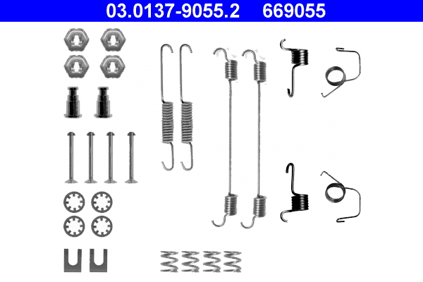 Kit accessori, Ganasce freno - 03.0137-9055.2 ATE