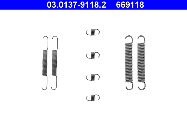 Kit accessori, Ganasce freno - 03.0137-9118.2 ATE
