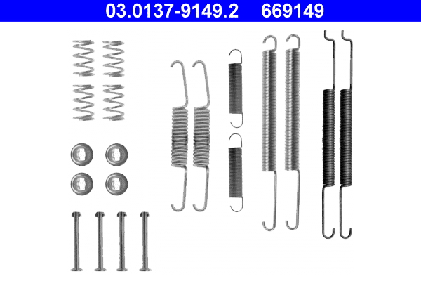 Kit accessori, Ganasce freno - 03.0137-9149.2 ATE