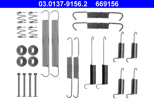 Kit accessori, Ganasce freno - 03.0137-9156.2 ATE