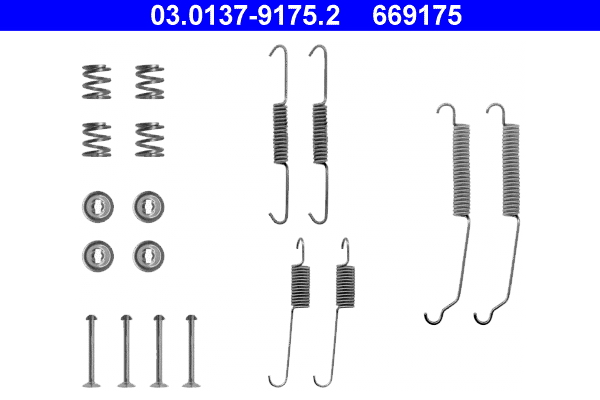 Kit accessori, Ganasce freno - 03.0137-9175.2 ATE