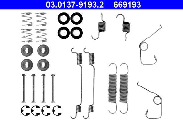 Kit accessori, Ganasce freno - 03.0137-9193.2 ATE