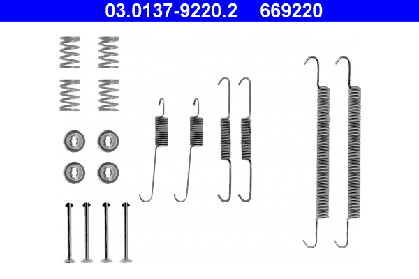 Kit accessori, Ganasce freno - 03.0137-9220.2 ATE