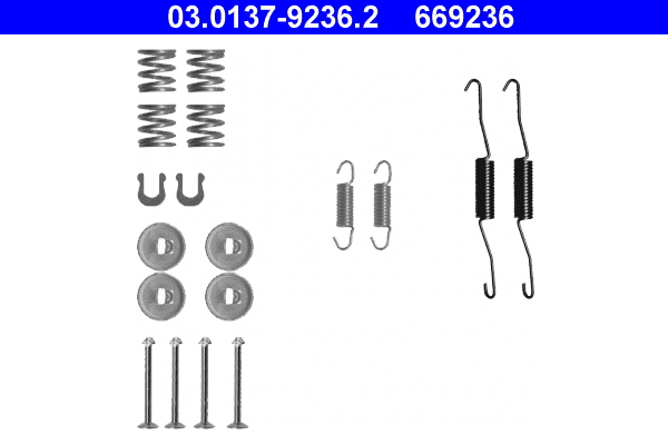 Accessory Kit, brake shoes - 03.0137-9236.2 ATE
