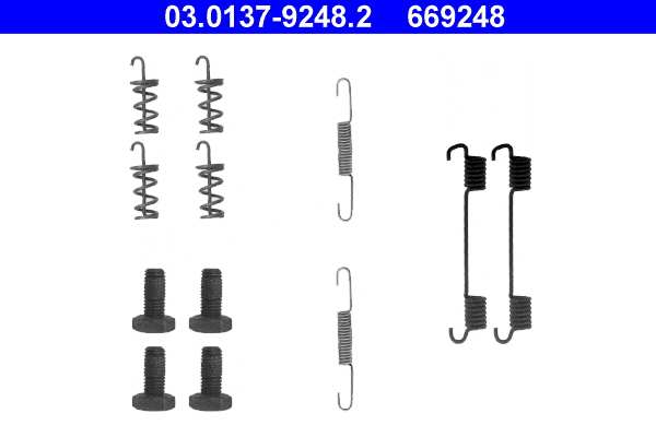 Kit accessori, Ganasce freno stazionamento - 03.0137-9248.2 ATE