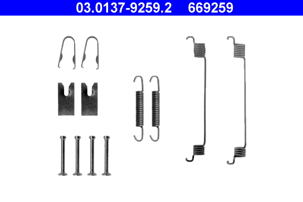 Kit accessori, Ganasce freno - 03.0137-9259.2 ATE