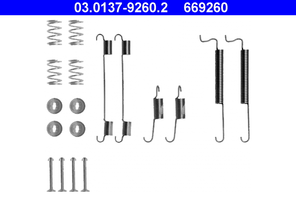 Accessory Kit, brake shoes - 03.0137-9260.2 ATE