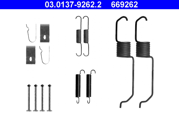 Kit accessori, Ganasce freno - 03.0137-9262.2 ATE