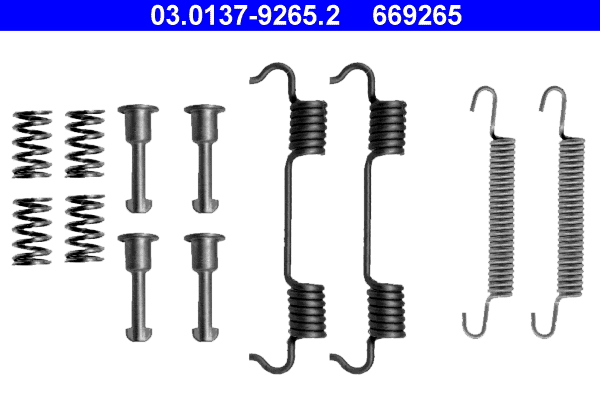 Kit accessori, Ganasce freno stazionamento - 03.0137-9265.2 ATE